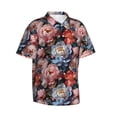 thumbnail image 2 of Haiem Rose Flowers Printed Hawaiian Shirt for Men - Men’s Casual Beach Summer Shirts - Stretch Fabric with Modern Fit-XX-Large, 2 of 9
