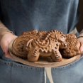 thumbnail image 3 of Molde para galletas, juego de cortadores de galletas RongSheng, molde de madera para galletas, pino de flores, molde de impresión tallado a mano con forma de animal, utilizado para bricolaje, muffins,, 3 of 5