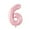 6, variant on 40 Inch Pink Mylar Foil Number Birthday Balloon,Large Foil Digit for Birthday Photography Backdrop,Big Helium Balloon Numbers for Men Women Anniversary