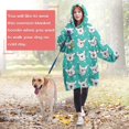 thumbnail image 4 of Esign Of Head Pug Dog Wearable Oversized Blanket,Wearable Blanket Hoodie for Adults,Cozy Hooded Blankets with Super Pockets,Super Warm Fuzzy Pullover for Women & Men, 4 of 6