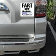 thumbnail image 2 of DistinctInk Custom Bumper Sticker - 3" x 3" Decorative Decal - White Background - Fart Now Loading - Please Wait, 2 of 2