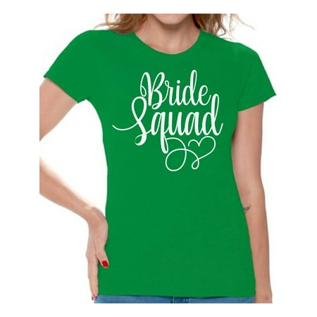 Awkward Styles Bride Squad Bridesmaid Shirt for Women Bride's Entourage Shirt Bridesmaid Shirt Wedding Gifts Bridal Party Shirt Bachelorette Party Outfit Birde Squad Shirt Gifts for (Best Bachelorette Gifts For The Bride)