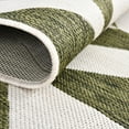 thumbnail image 5 of Rugs.com Jill Zarin Outdoor Collection Rug – 5' 3 x 8' Oval Green Flatweave Rug Perfect For Living Rooms, Large Dining Rooms, Open Floorplans, 5 of 9