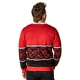 thumbnail image 6 of Naruto Shippuden Men's Akatsuki Red Cloud Ugly Christmas Sweater Button-Up Knit Cardigan, 6 of 6