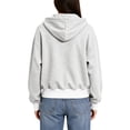 thumbnail image 7 of TEMOFON Women's Color Block Cropped Zip Up Hoodie Oversized Long Sleeve Full Zip Hooded Sweatshirt Jacket with Kangaroo Pocket, 7 of 7