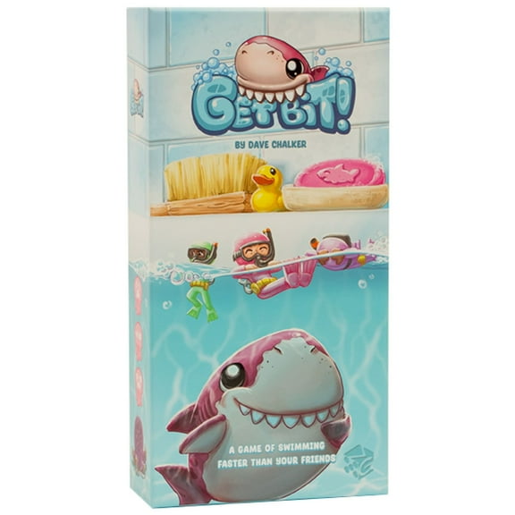 Greater Than Games | Get Bit | Family Card Game | Party Game for Adults and Family | Escape the Shark | 3 to 6 players | Ages 7  | 20 Minutes