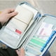 thumbnail image 3 of Organizador de bolsa de almacenamiento de tarjetas, protector de portatarjetas de crédito, funda de viaje multifuncional para hombres, 3 of 5
