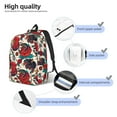 thumbnail image 3 of Yiaed Chicken Print Print Laptop Backpack Travel Canvas Backpack Vintage Aesthetic Backpack for School Knapsack Backpack Backpack for School-, 3 of 5
