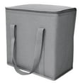 thumbnail image 2 of DuraSack Reusable Insulated Food Delivery Bag, Medium, 5 Gallon Capacity, 13"L x 7"W x 13"H, Gray, 3-Pack, 2 of 8