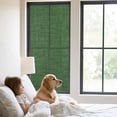 thumbnail image 3 of Dark Green Burlap Texture Window Privacy Film, Farmhouse Vintage Green Static Cling UV Sun Blocking Tint Film Heat Control Windows Films for Bedroom Bathroom, Window Stickers 29.5"x78.7", 3 of 8