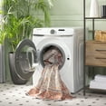 thumbnail image 3 of SAFAVIEH Arizona Phylliss Distressed Machine Washable Area Rug, Rust/Sage, 6' x 6' Round, 3 of 11