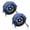 Blue, variant on Mega Cargo Control Snap Hooks Tow Dolly Basket Straps - Fits Wheels 15" - 19" Tires – 2 Pack Basket Tie Downs for Auto Transport (Black)