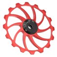 thumbnail image 3 of MEIJUN 16T Desviador Trasero de Bicicleta MTB Bicicletas de Carretera Rodamiento de cerámica Polea Guía Piezas de RuedaRojo, 3 of 8