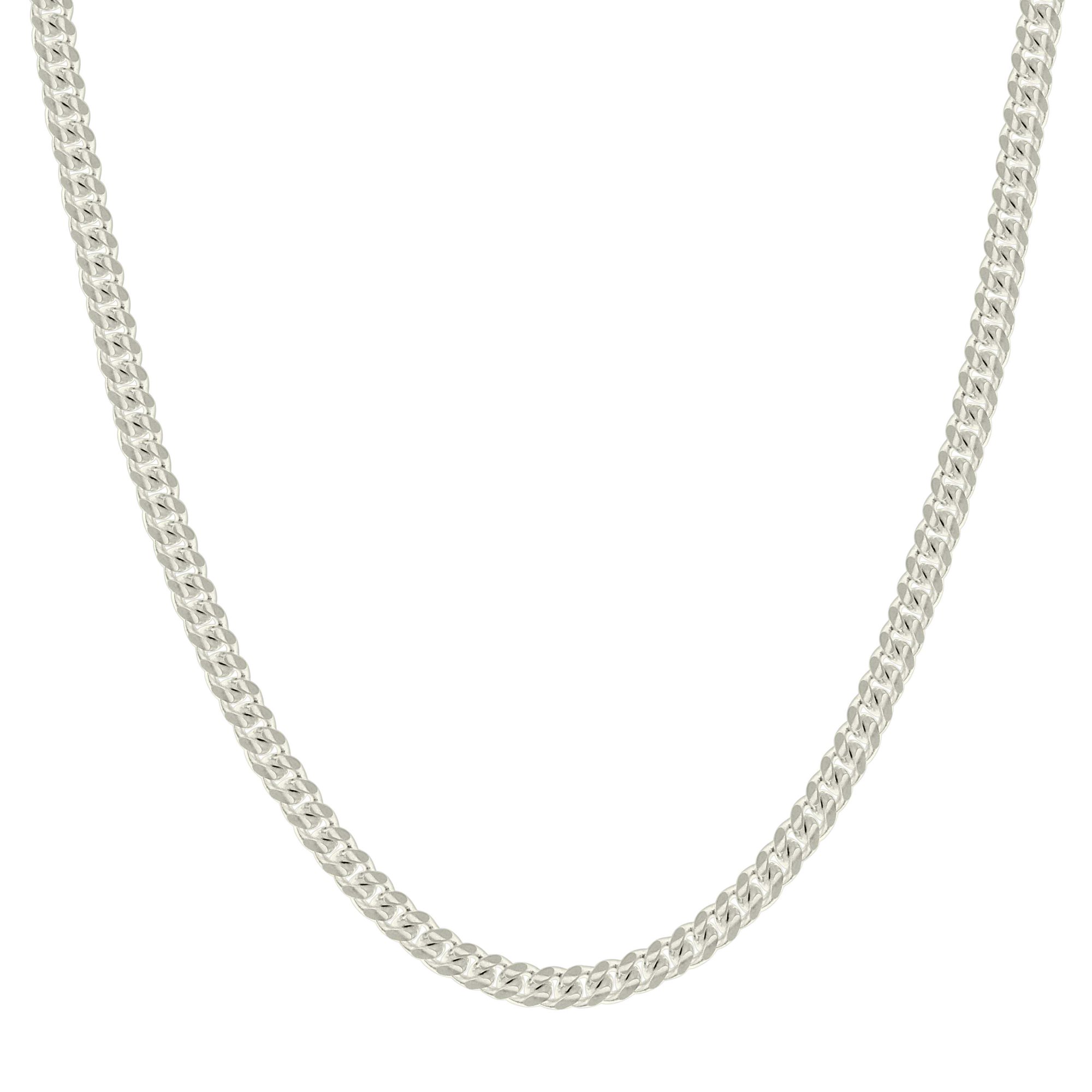 Auriga 925 Sterling Silver 2.5mm Solid Miami Cuban Chain Necklace 22