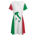 thumbnail image 5 of Map of Italy - Italian Flag Sundress Short Sleeve Dress Summer Women Clothes Dress for Women Dresses, 5 of 7