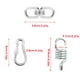 thumbnail image 5 of Eigraketly Kit para colgar hamacas, perchas para columpios para sillas colgantes, para hamaca, porche, columpio, saco de arena y asiento de Yoga Veranda Herramientas y ferretería Eigraketly TO001104-00, 5 of 6