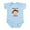 Sky Blue, variant on CafePress - Mommy's Lil Monkey Infant Bodysuit - Baby Light Bodysuit, Size Newborn - 24 Months