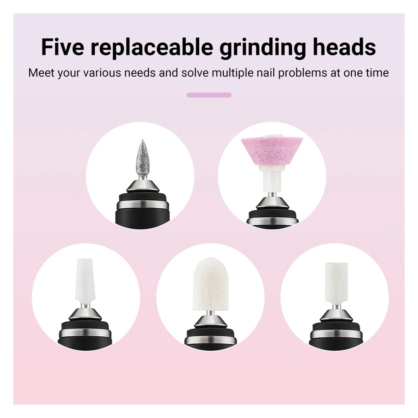 Wireless Nail Drill Pen USB Nail File Polishing Pen USB Rechargeable Nail Drill Machine Portable Manicure Drill Salon Tool
