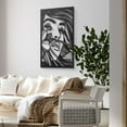 thumbnail image 2 of Beautiful Woman Face Metal Wall Art Decor, 2 of 9