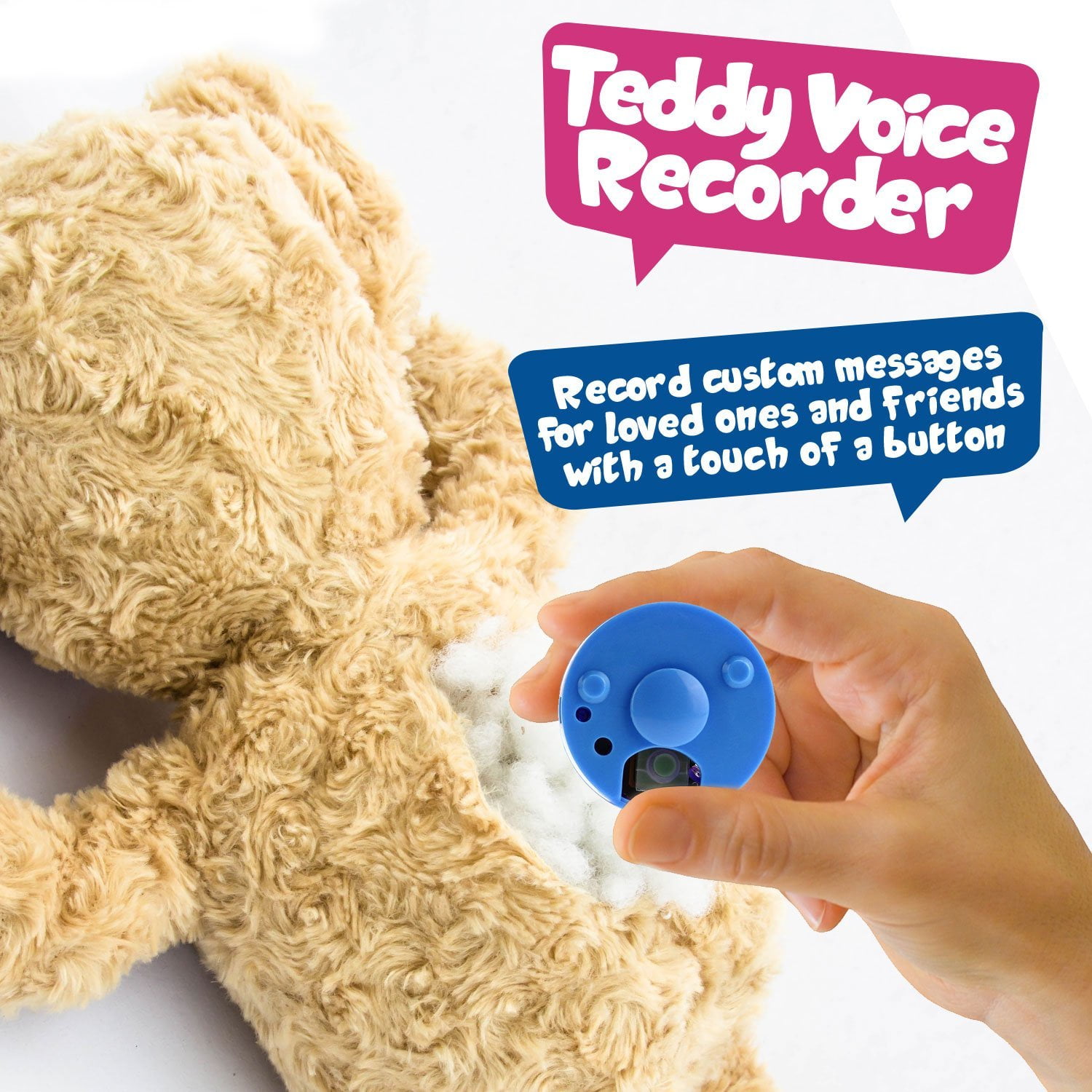 teddy bear with personalised voice message