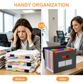 thumbnail image 5 of MIBOTE 13 Pockets Accordion File Organizer,Expanding File Folder with Labels for Office School and  Home,2 Pack, 5 of 7