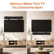 MountLiving Steel Soundbar TV Mount, Universal Bracket for Above & Under TV, Fits Most Brands, 16… — $16.99 (39% off)
