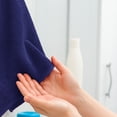 thumbnail image 2 of SupremePlus Luxury 550 GSM 16" x 27" 100% Ring Spun Cotton Hand Towels, Navy Blue 12 Count, 2 of 8