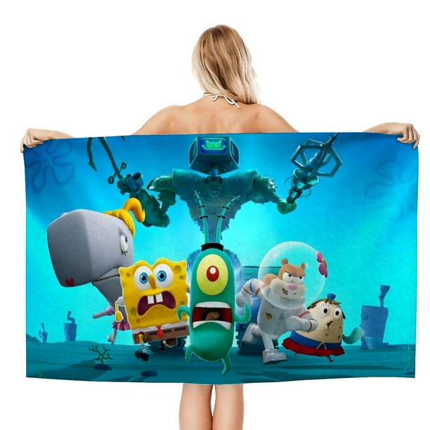 Plankton: La Película Toalla de playa de secado rápido con diseño temático, regalo para mujeres y niñas, ideal para cumpleaños, fans, amantes de la música, uso en la playa o al aire libre, 78 × 180 cm
