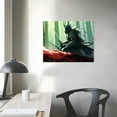 thumbnail image 3 of Nawypu  Wall Art Inner Framed Printed on Canvas Modern Artwork for Home Decorations and Ready to Hang For Living Room, Bedroom Warrior 20x16 Inch, 3 of 4