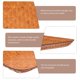 thumbnail image 5 of 1pc Bamboo Coaster Retro TeaCup Coaster Tejido Posaveado para habitación (color de madera), 5 of 5