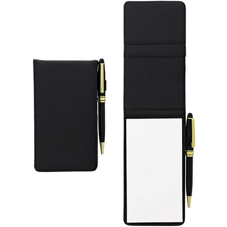 Paper Junkie Faux Leather Memo Notepad with Pen (2