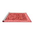 thumbnail image 2 of Ahgly Company Machine Washable Indoor Rectangle Abstract Red Modern Area Rugs, 2' x 5', 2 of 4