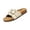 Beige, variant on Women's Cork Footbed Sandals Comfortable Adjustable Buckle Flat Mules Slide Sandals Fashion Studded Open Toe Slip On Summer Shoes Casual Walking Outdoor Footwear Flatform Sandals Beige Size 9