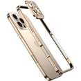 thumbnail image 5 of For iPhone 13 Pro Max Metal Bumper Phone Case,With Lens Protector,Slim Fit No Back No Frame Backless Metal Bumper 4 Corners Shockproof Rugged Heat Dissipation Frame Phone Case,Blue, 5 of 8