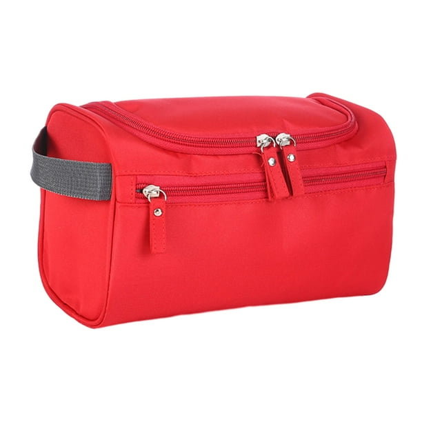 Neceser de Viaje Fernando Bolsa de Afeitar Organizador de Artículos de Tocador Rojo