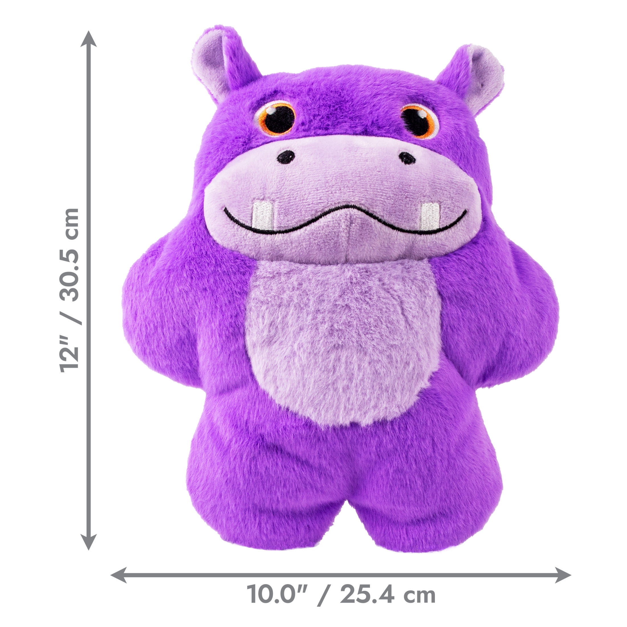 KONG® Snuzzles Chewable Squeaky Toy Hippo Extra Large (1 Pack)