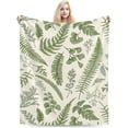 thumbnail image 6 of Leaves Flannel Fleece Bed Blanket 40 x 50 inch Floral Pattern in Vintage style Throw Blanket Lightweight Cozy Plush Blanket for Bedroom Living Rooms Sofa Couch, 6 of 6