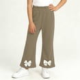 thumbnail image 5 of Rvasteizo Kids Pants Solid Bow Flare Side Pockets Elastic Waist Loose Comfy Full Length Casual Outer Pant for 1 to 15 Years, 5 of 5