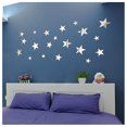 thumbnail image 3 of 20 piezas estrella 3d acrílico pared pegatina espejo irregular espejo vanidad espejo sala de estar decoración espejos decorativos espejo completo, 3 of 5