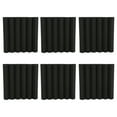 thumbnail image 1 of 6 Pcs Panneaux en Mousse Acoustique Absorbant le Son Rembourrage 3D Rainures Compensées Décoration Maison Studio 30x30x5cm, 1 of 14