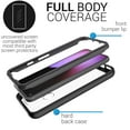 thumbnail image 3 of CoverON Google Pixel 4a 5G Phone Case, Military Grade Full Body Rugged Slim Fit Clear Cover, Black, 3 of 9
