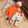 thumbnail image 5 of Enyan My First Halloween Baby Boy Outfit Newborn Romper+Pant+Headband Infant Bodysuit Clothes(Size 12-18 Months), 5 of 8