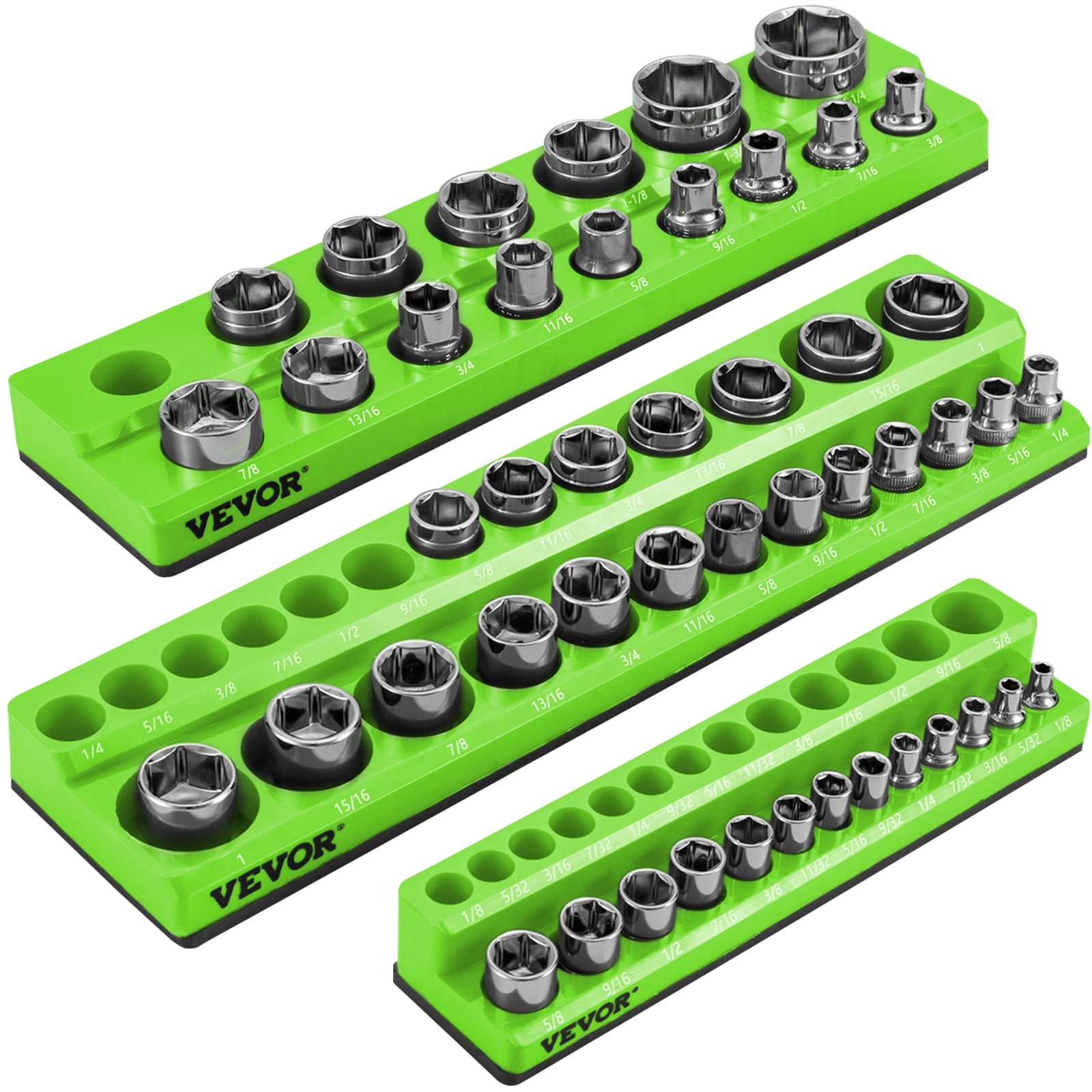 OEMTOOLS 22487 3 Piece Magnetic Socket Organizers, Socket 