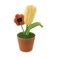 thumbnail image 1 of Bgsha Hand-Woven Wool Crochet Flowers Pot: Timeless, Low-Maintenance Floral Decor!, 1 of 10