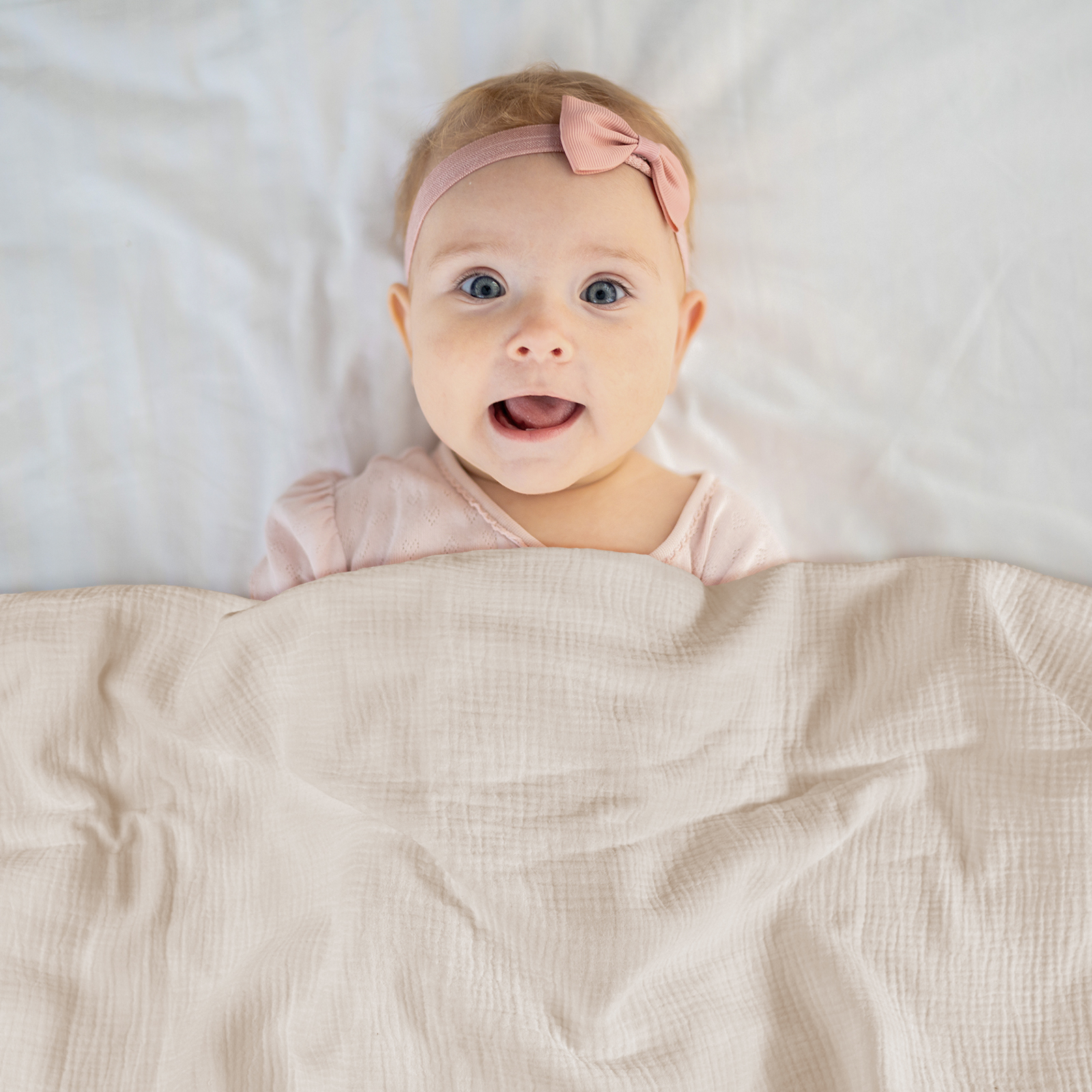 Gllquen Baby Muslin Cotton Swaddle Blankets 4-Pack, Lakes photo 2
