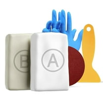 Pool Putty, 2 Part Epoxy Putty Set, Fix Leaks Cracks Underwater or Above, for Tile, Concrete, Fiberglass, Cement Surfaces - Swimming Pool & Spa Repair