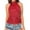 Red, variant on Womens Sequins Neck Short Vest Tops Party Club Clothes Pull on Closure Night Out Blouse