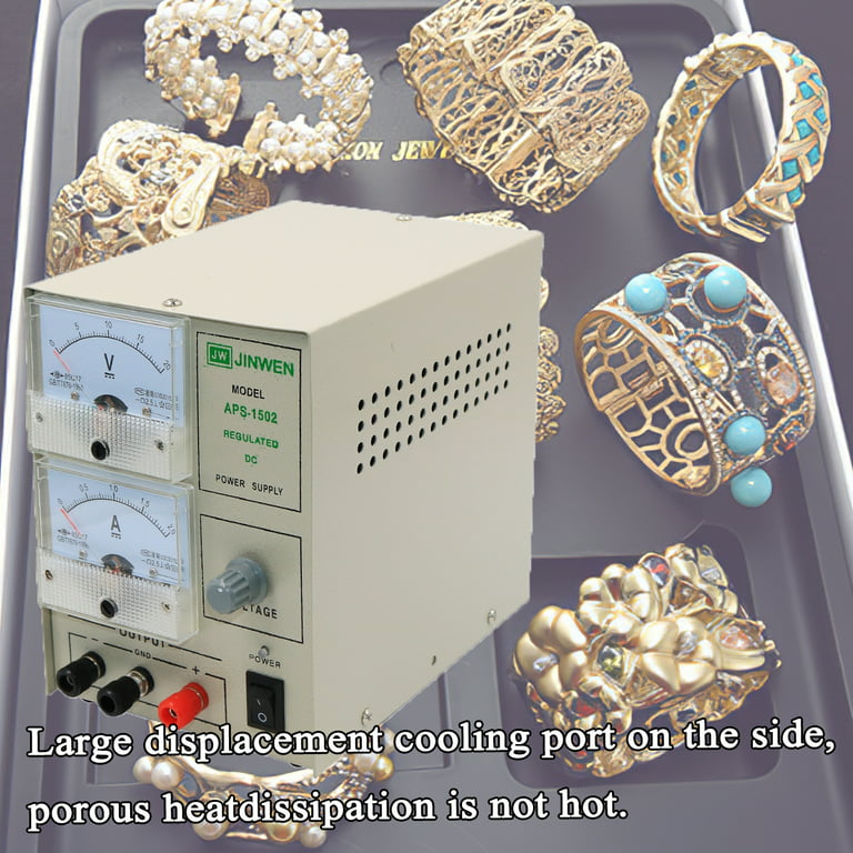Gold Plating Kit 2A Machine Jewelry Plater Electroplating Silver Gold  Plating Machine Jewelry Plater Electroplating Processing Tools with Voltage  is Adjustable (110V US Plug) 
