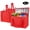 Red, variant on Tripumer 3 Pcs Insulated Reusable Grocery Bag Food Delivery Bag 16 x 12 x 9 in Cooler Bag Reusable Grocery Shopping Bag Stands Upright Machine Washable Sturdy Zipper Red