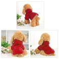 thumbnail image 2 of Warm Hooded Dog Sweatshirt Hooded Pet Winter Clothes Coat Red XXL, 2 of 7
